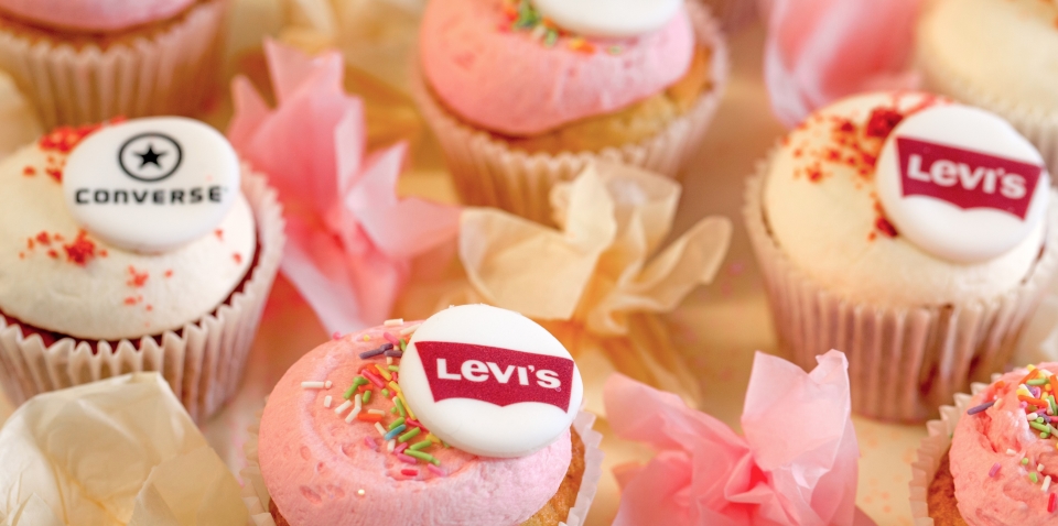 branded cupcakes